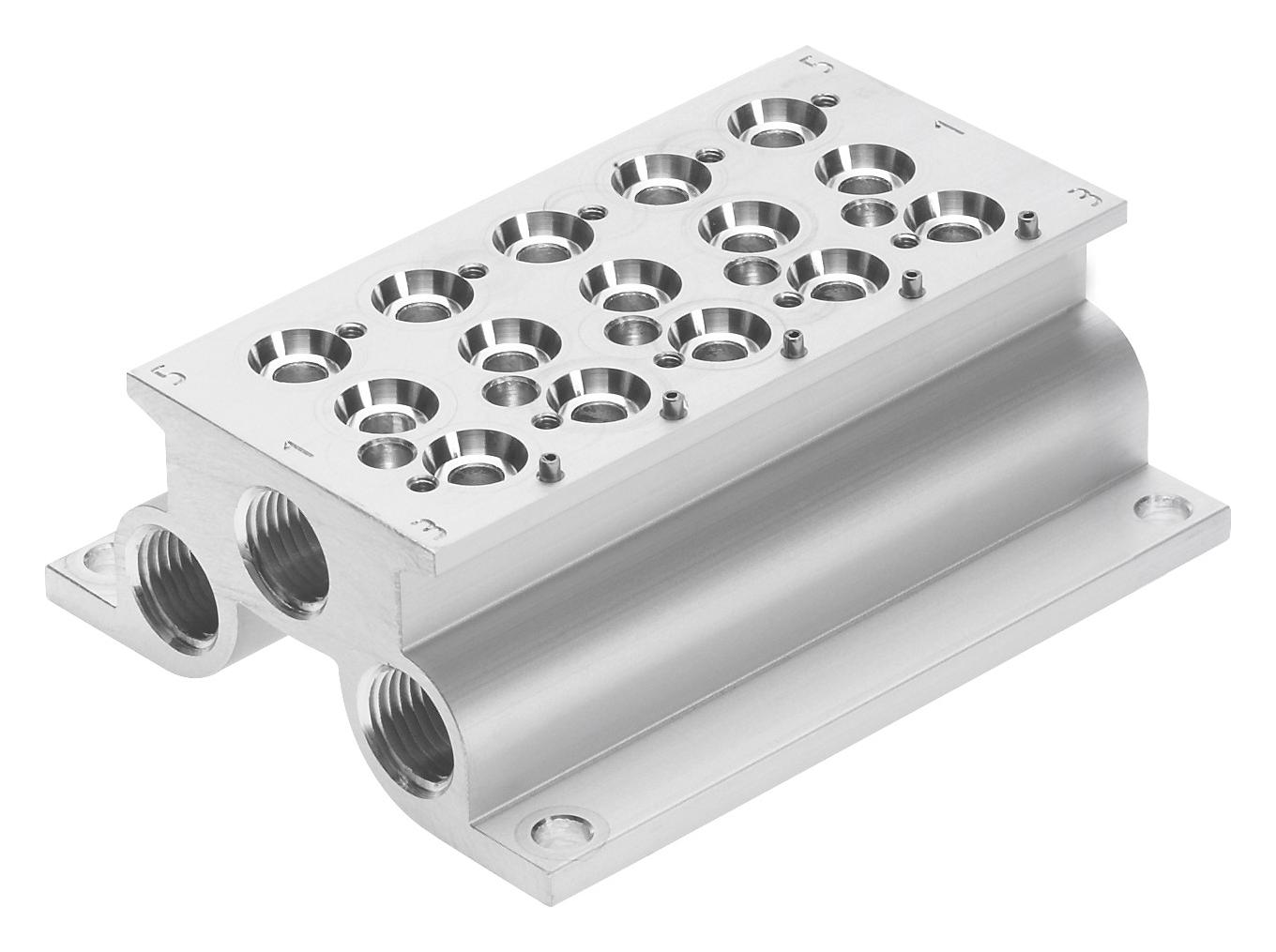 Festo 543842 Cpe18-Prs-3/8-5 Manifold Block