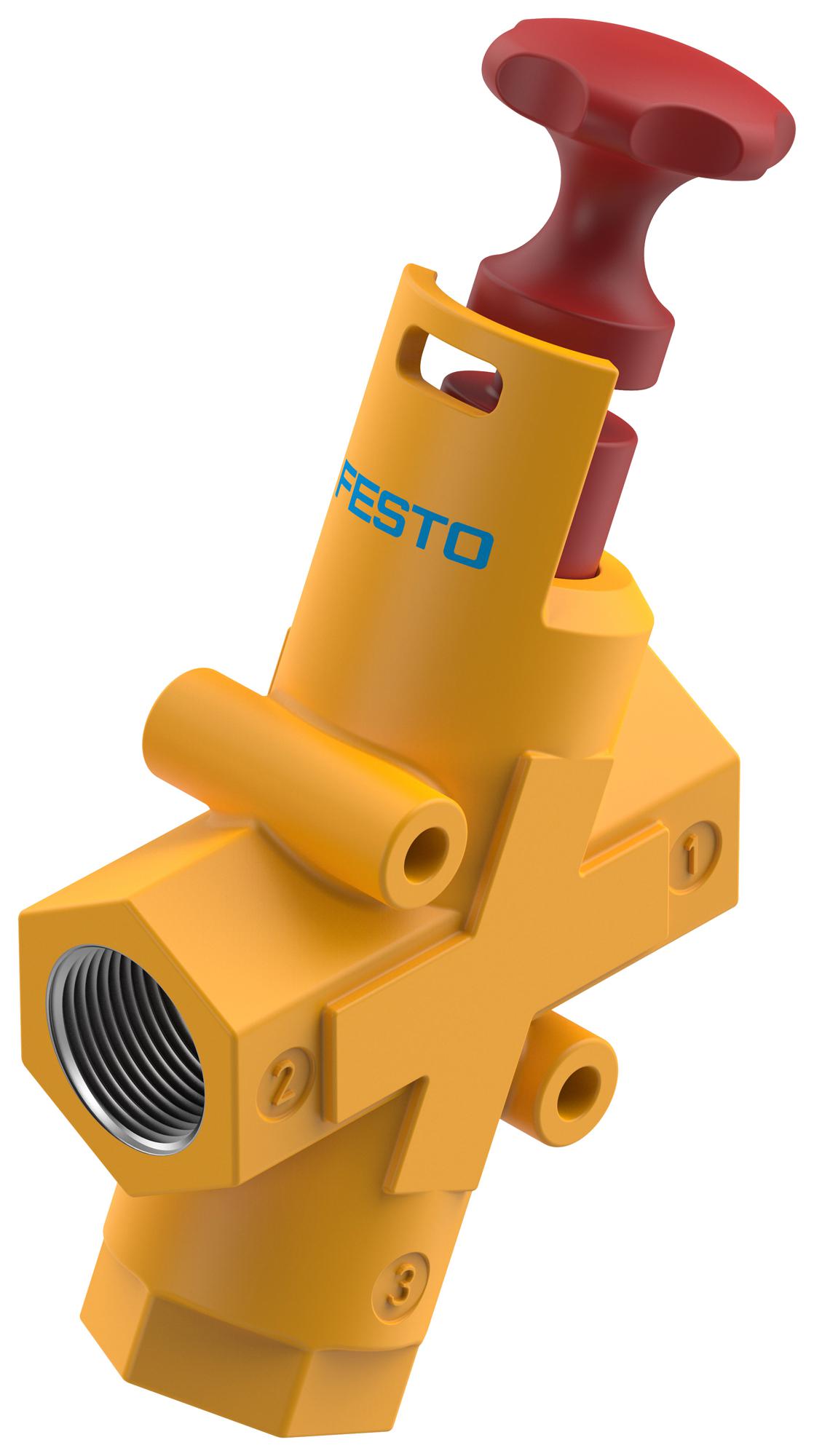 Festo 197136 He-G1-Lo Shut-Off Valve