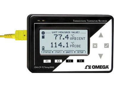 Omega Om-Cp-Tctemp2000 Data Logger, Temp, Thermocouple, 1 Ch