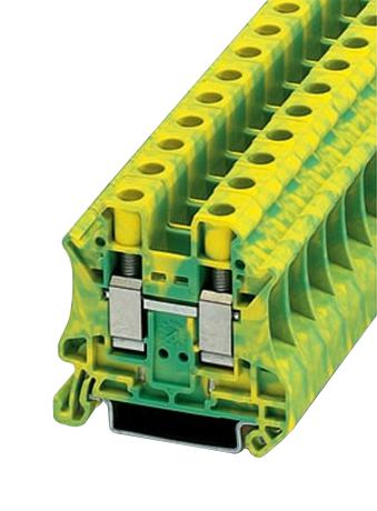 Omega Xbut4Pe Terminal Block, Din Rail, 2Way, 10Awg