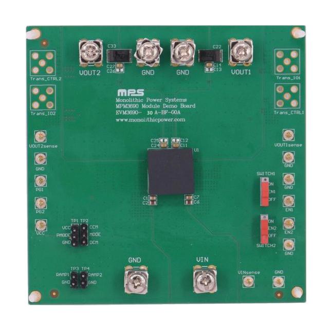 Monolithic Power Systems (Mps) Evm3690-30A-Bf-00A Eval Board, Synchronous Step-Down Module