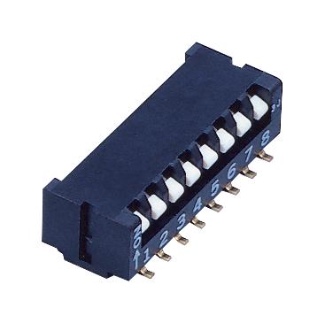 NIDEC Components Cfp-0801Tb Dip Switch, Piano, 8Pst-No, 0.1A/6V, Smd