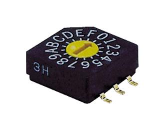 NIDEC Components Sd-1010Tb Rotary Code Switch, Bch, 0.1A, 5Vdc, Smd