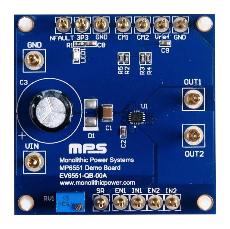 Monolithic Power Systems (Mps) Ev6551-Qb-00A Eval Board, H-Bridge Motor Driver