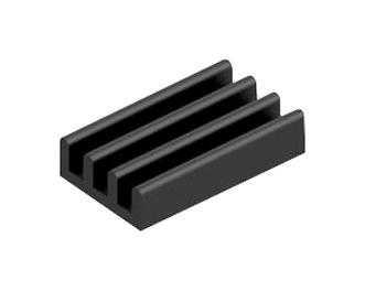 Fischer Elektronik Sk 688 25 Sa Heat Sink, 25mm X 6mm X 15mm, Black Anodised