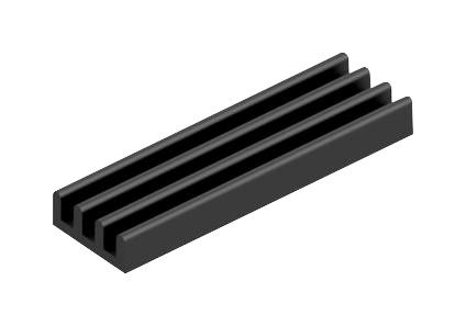 Fischer Elektronik Sk 688 50 Sa Heat Sink, 50mm X 6mm X 15mm, Black Anodised