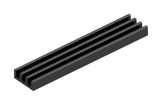 Fischer Elektronik Sk 688 75 Sa Heat Sink, 75mm X 6mm X 15mm, Black Anodised