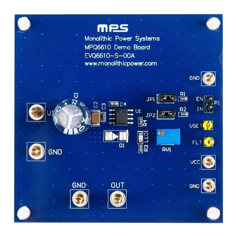 Monolithic Power Systems (Mps) Evq6610-S-00A Eval Board, Half Bridge Driver