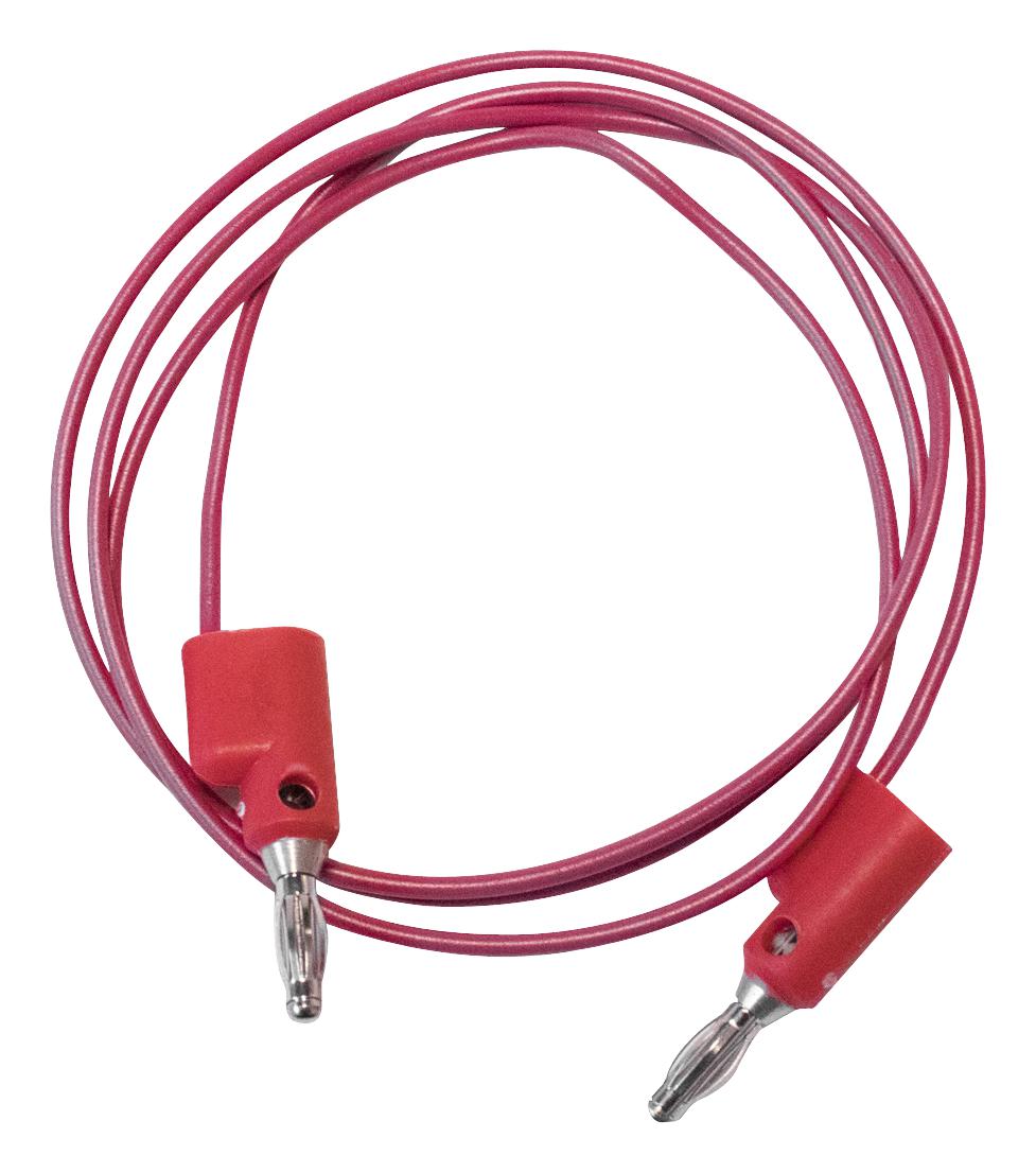 Mueller Electric Bu-2020-A-12-2 Stackable 4mm Banana Plug-Plug, Red, 12