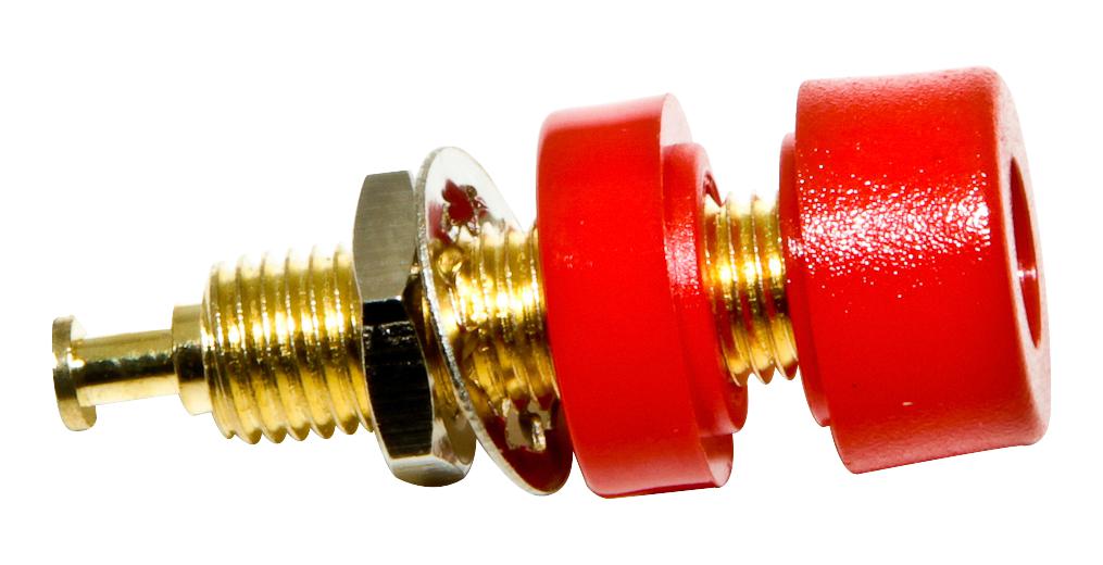 Mueller Electric Bu-P2854-2 Banana Connector, Jack, 15A, 2Kv, Red