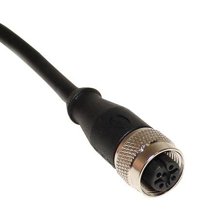 Mueller Electric Bu-122730291 Sensor Cord, 4P M12 Rcpt-Free End, 1.5M