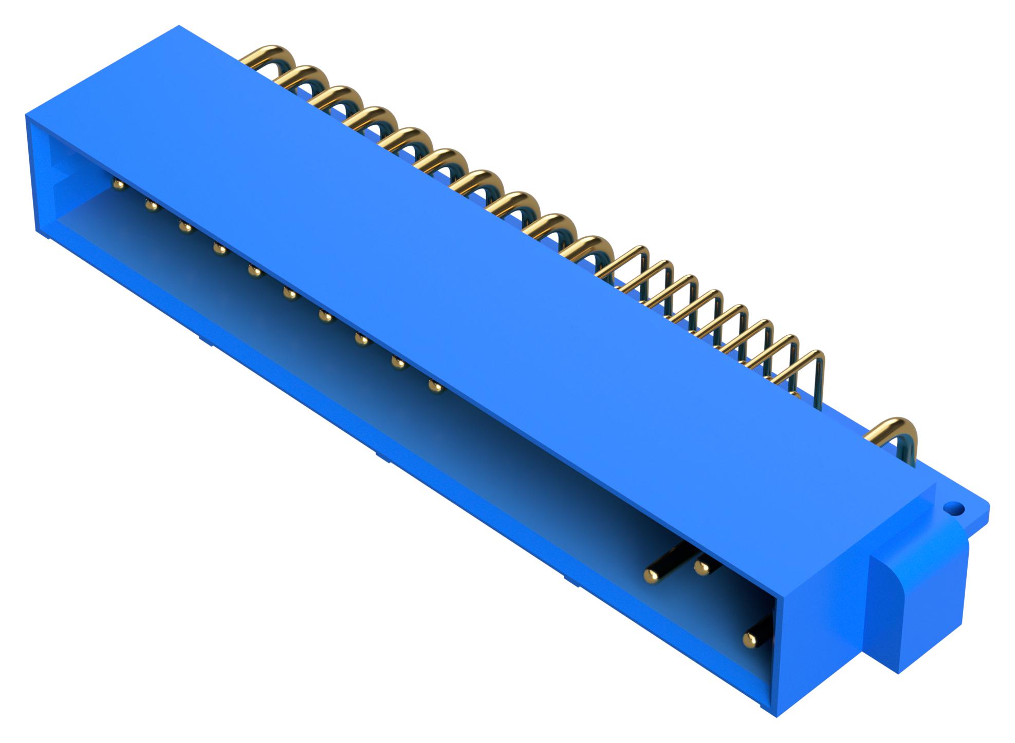 Positronic Pcih38M400A1/aa Rect Pwr Connector, R/a Plug, 38Pos, Tht