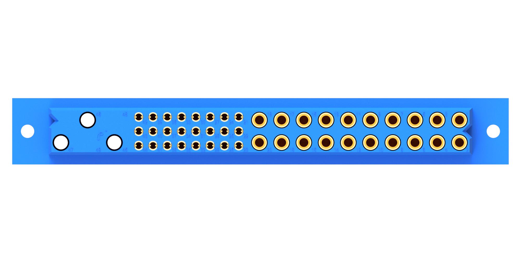 Positronic Pcih47F9300A1 Rect Pwr Connector, Rcpt, 47Pos, Press Fit