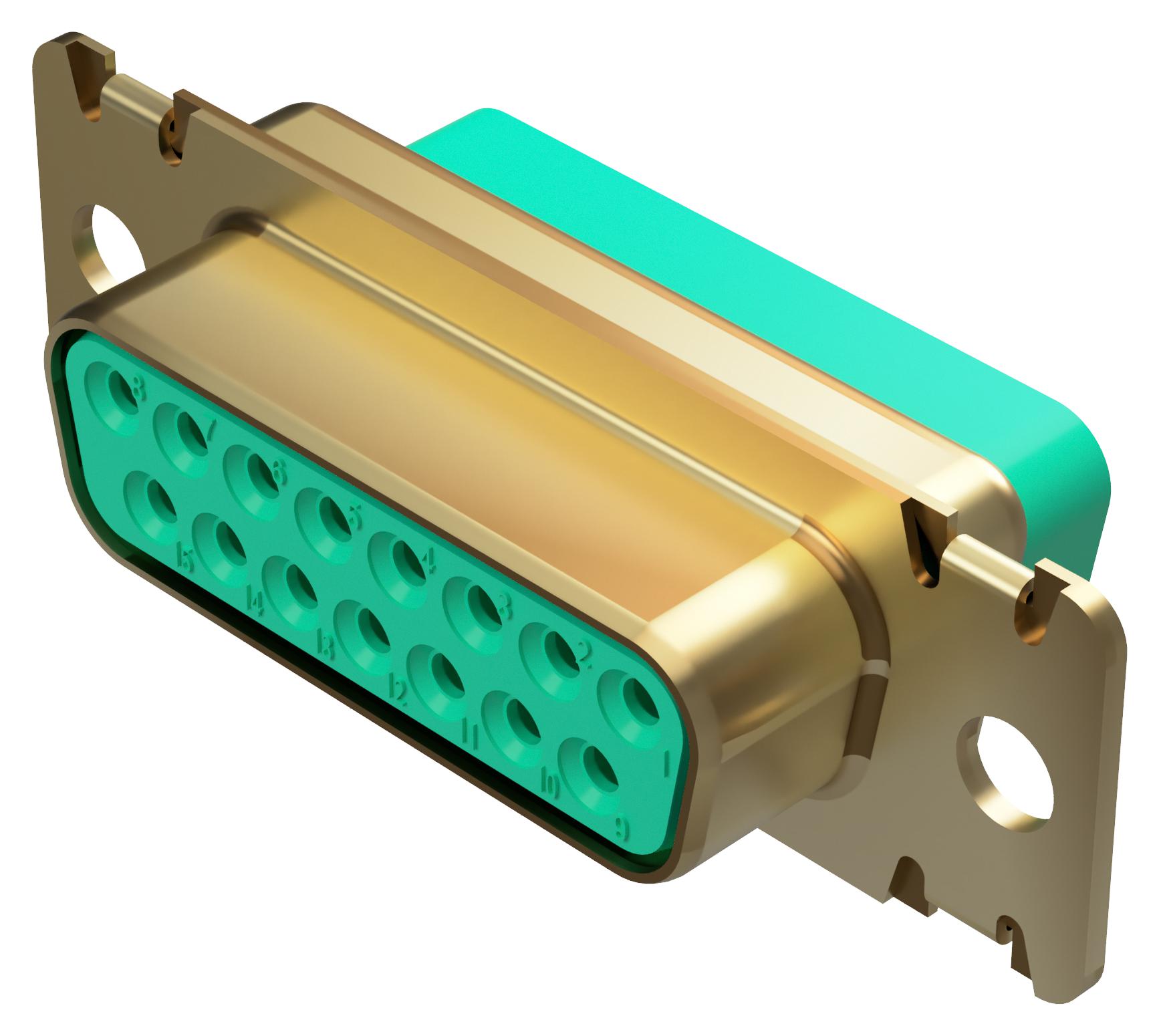 Positronic Rd15S00000/aa D Sub Housing, Rcpt, 15Pos, Da