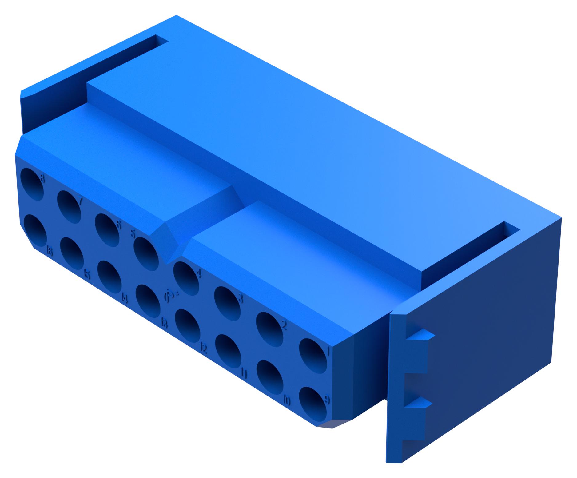 Positronic Plb16M4Bn0A1/aa Rect Pwr Connector, R/a Plug, 16Pos, Tht