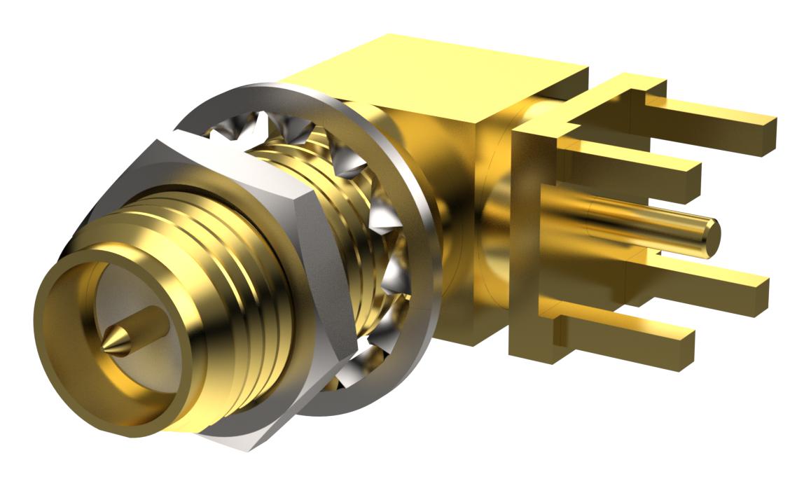 Taoglas Pcb.114Smafraj.a Rf Coax Connector, R/a Sma Jack, 50 Ohm, Pcb