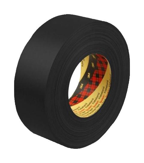 3M 2903, Black, 50M X 48mm Tape, Cloth Duct, 50M X 48mm, Black