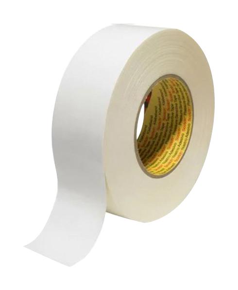 3M 389, White, 50M X 50mm Tape, Cloth, 50M X 50mm, White