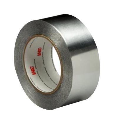 3M 425, Silver, 55M X 75mm Tape, Conductive, 55M X 75mm, Silver