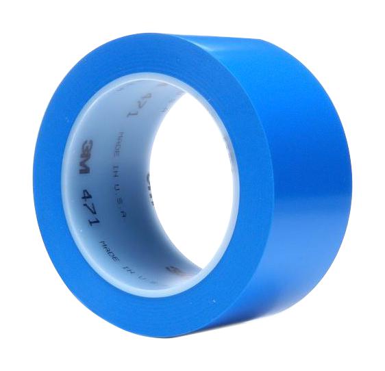 3M 471, Blue, 33M X 50mm Tape, Warning, 33M X 50mm, Blue