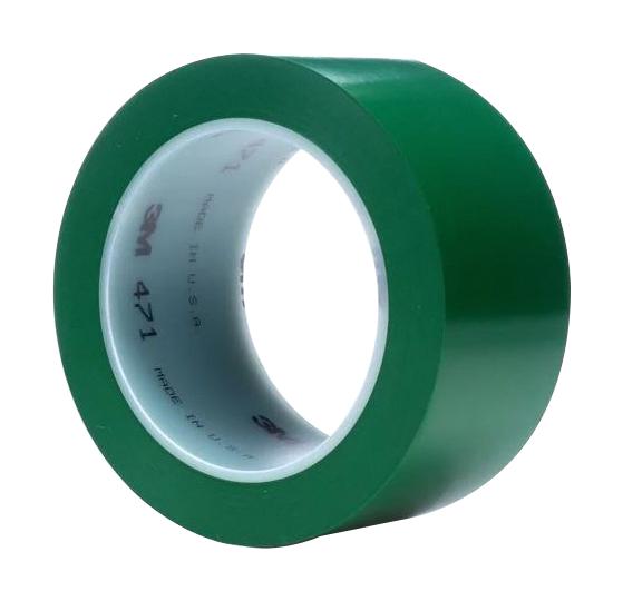 3M 471, Green, 33M X 50mm Tape, Warning, 33M X 50mm, Green