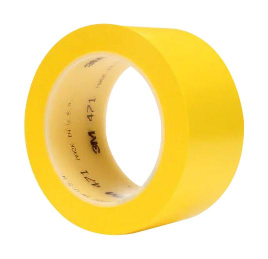 3M 471, Yellow , 33M X 50mm Tape, Warning, 33M X 50mm, Yellow