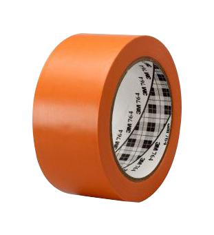 3M 764L Orange , 33M X 50mm Tape, Warning, 33M X 50mm, Orange