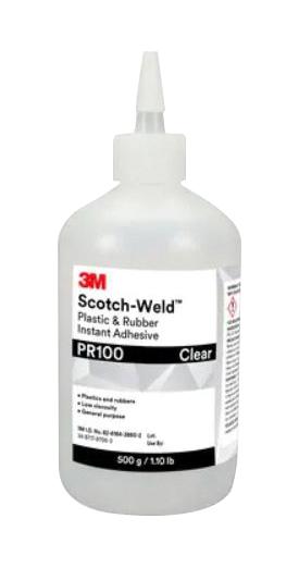 3M Pr100, Clear , 50Ml Instant Adhesive, 50G, Transparent