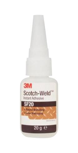 3M Sf20, Clear , 20Ml Instant Adhesive, 20G, Transparent