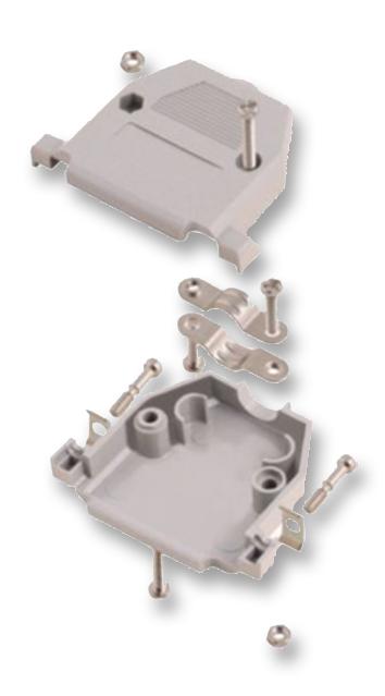 MH Connectors Mhccov-25Sn-Lg Backshell, D, Grey, 25Way