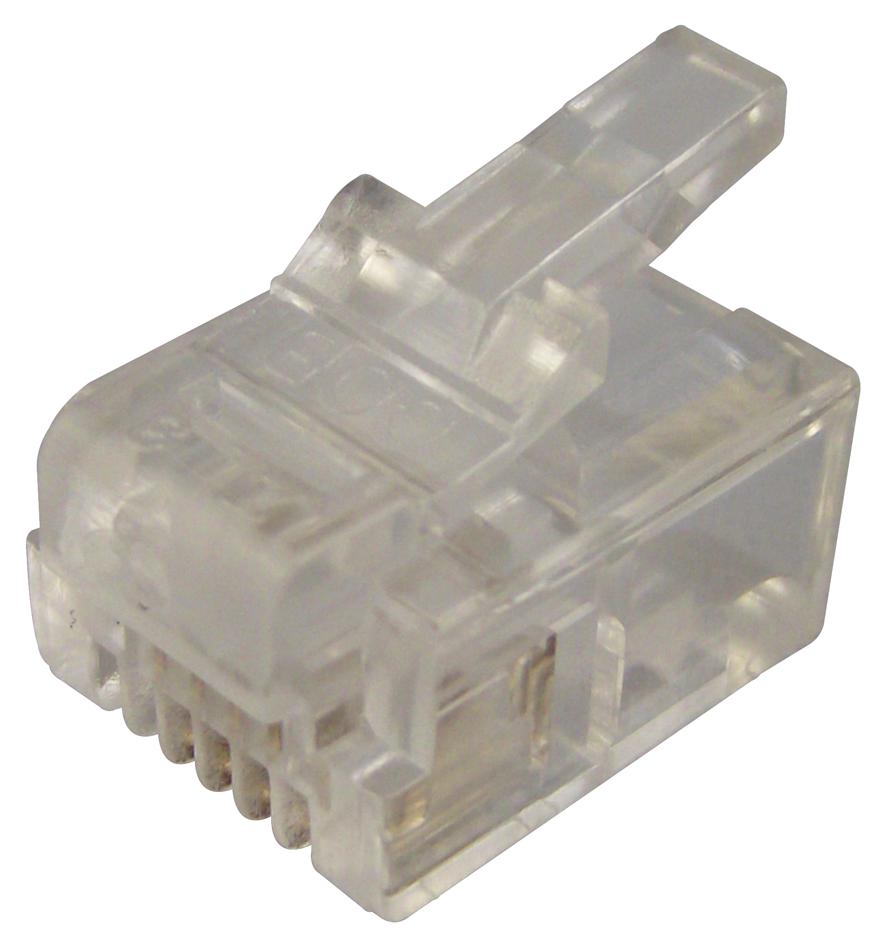 MH Connectors Mhrj116P4Cr Plug, Rj11, Rounded, 6P4C