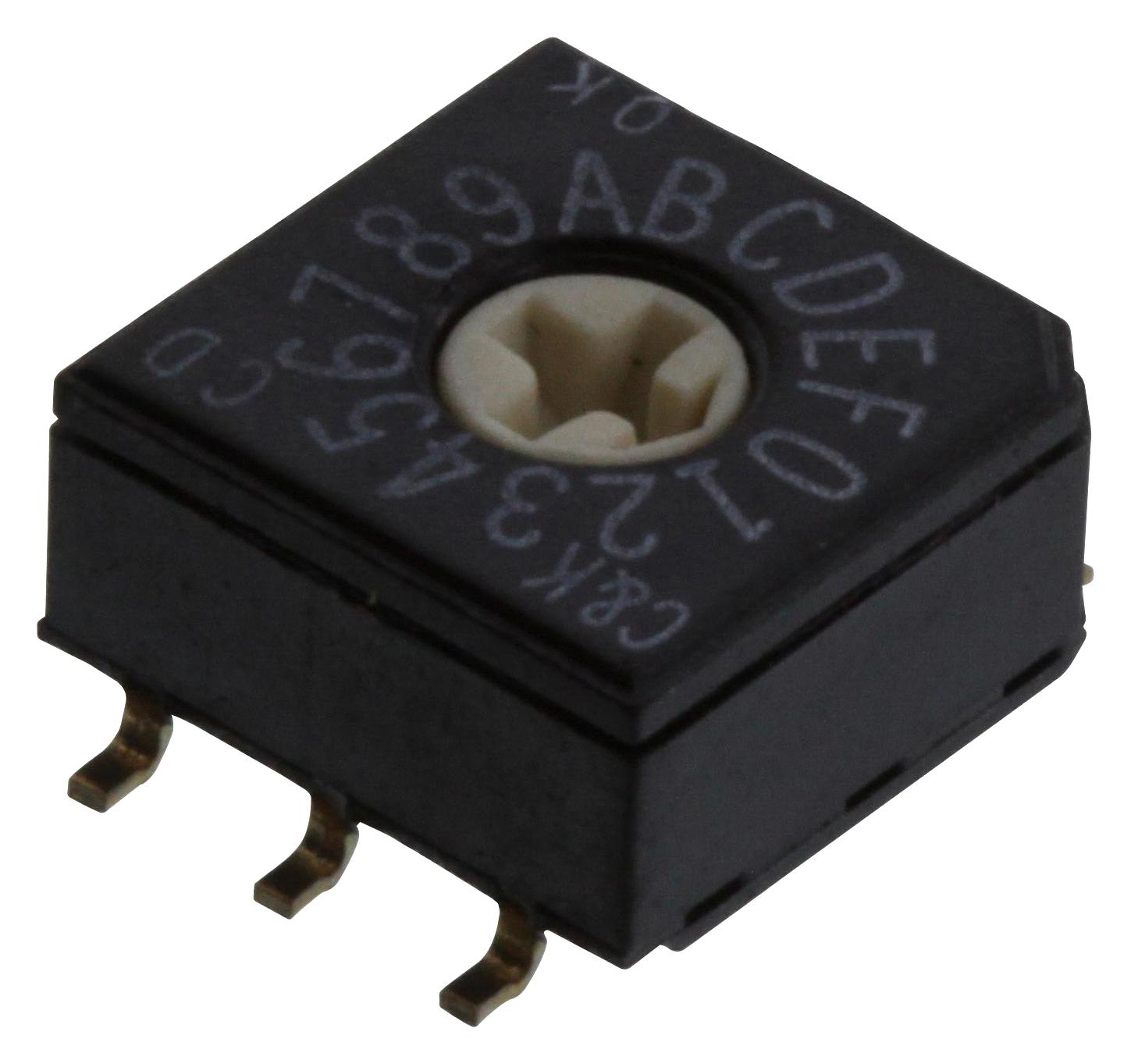 C&k Components Cd16Rm0Sbr Coded Rotary Switch, 16P, Hexadecimal