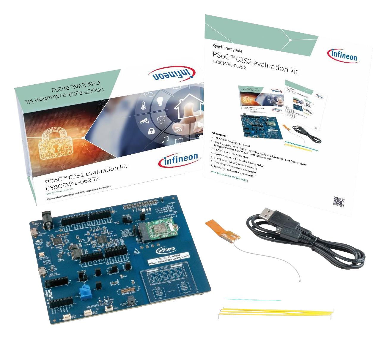 Infineon Cy8Ceval-062S2 Eval Board, ARM Cortex-M0+/cortex-M4