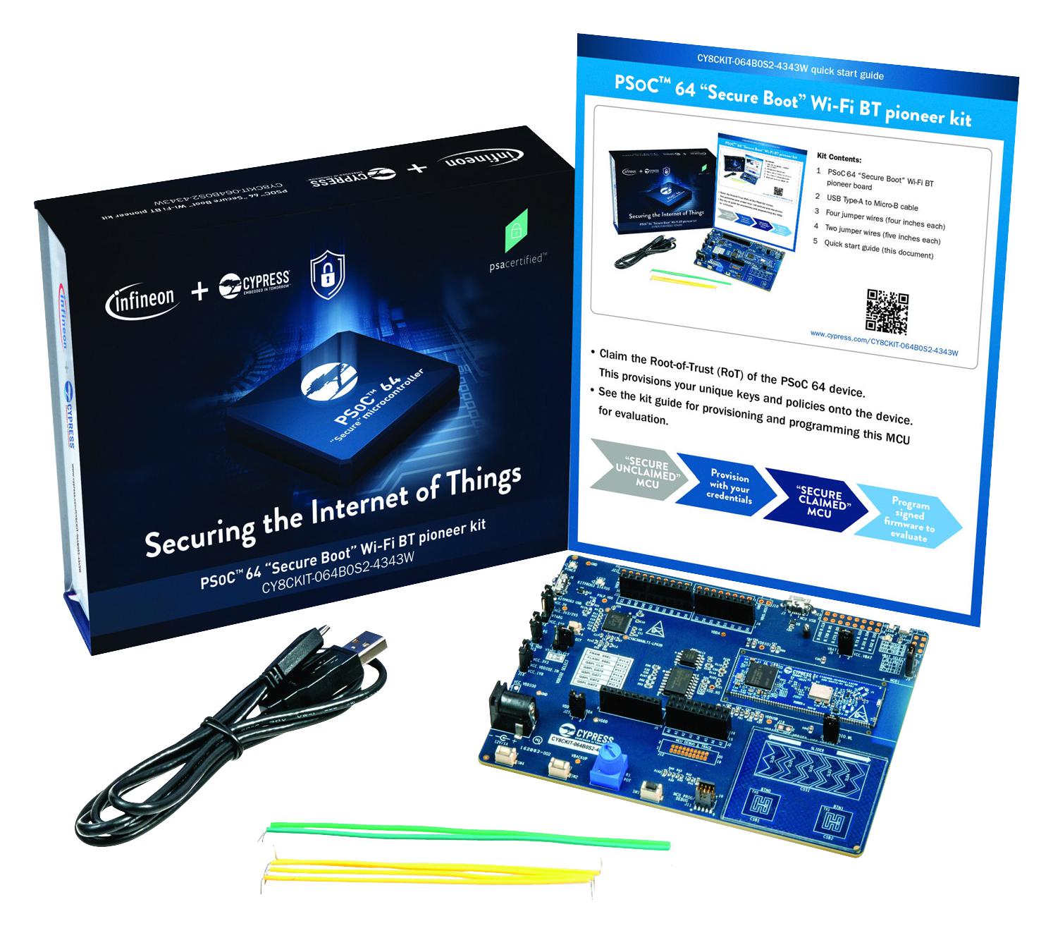 Infineon Cy8Ckit-064B0S2-4343W Pioneer Board, Bluetooth And Wifi