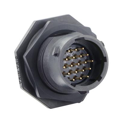 Souriau Utsx714D19P Circular Connector, Rcpt, 19Pos, Pcb