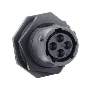 Souriau Utsx7104S Circular Connector, Rcpt, 4Pos, Crimp