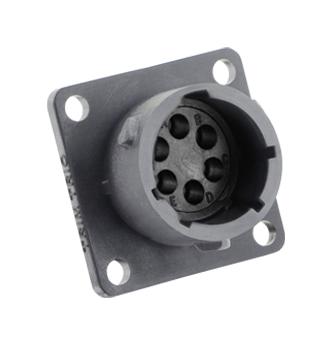 Souriau Utsx0106P Circular Connector, Rcpt, 6Pos, Crimp