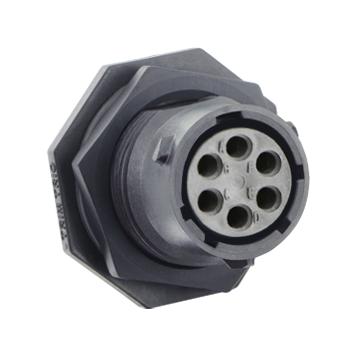 Souriau Utsx7106S Circular Connector, Rcpt, 6Pos, Crimp