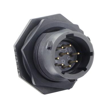 Souriau Utsx712E8Pz Circular Connector, Rcpt, 8Pos, Solder