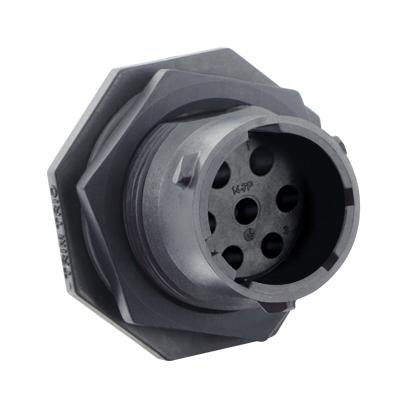 Souriau Utsx7147P Circular Connector, Rcpt, 7Pos, Crimp