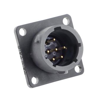 Souriau Utsx010D98Px Circular Connector, Rcpt, 6Pos, Pcb