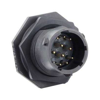 Souriau Utsx714E12Px Circular Connector, Rcpt, 12Pos, Solder