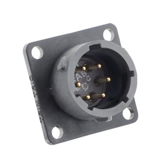 Souriau Utsx010D6Pw Circular Connector, Rcpt, 6Pos, Pcb