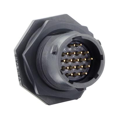 Souriau Utsx714E18Pw Circular Connector, Rcpt, 18Pos, Solder