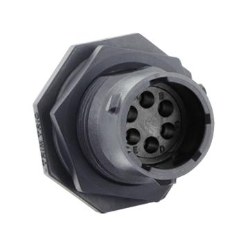 Souriau Utsx7106P Circular Connector, Rcpt, 6Pos, Crimp