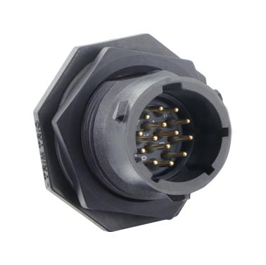 Souriau Utsx712E14Pw Circular Connector, Rcpt, 14Pos, Solder