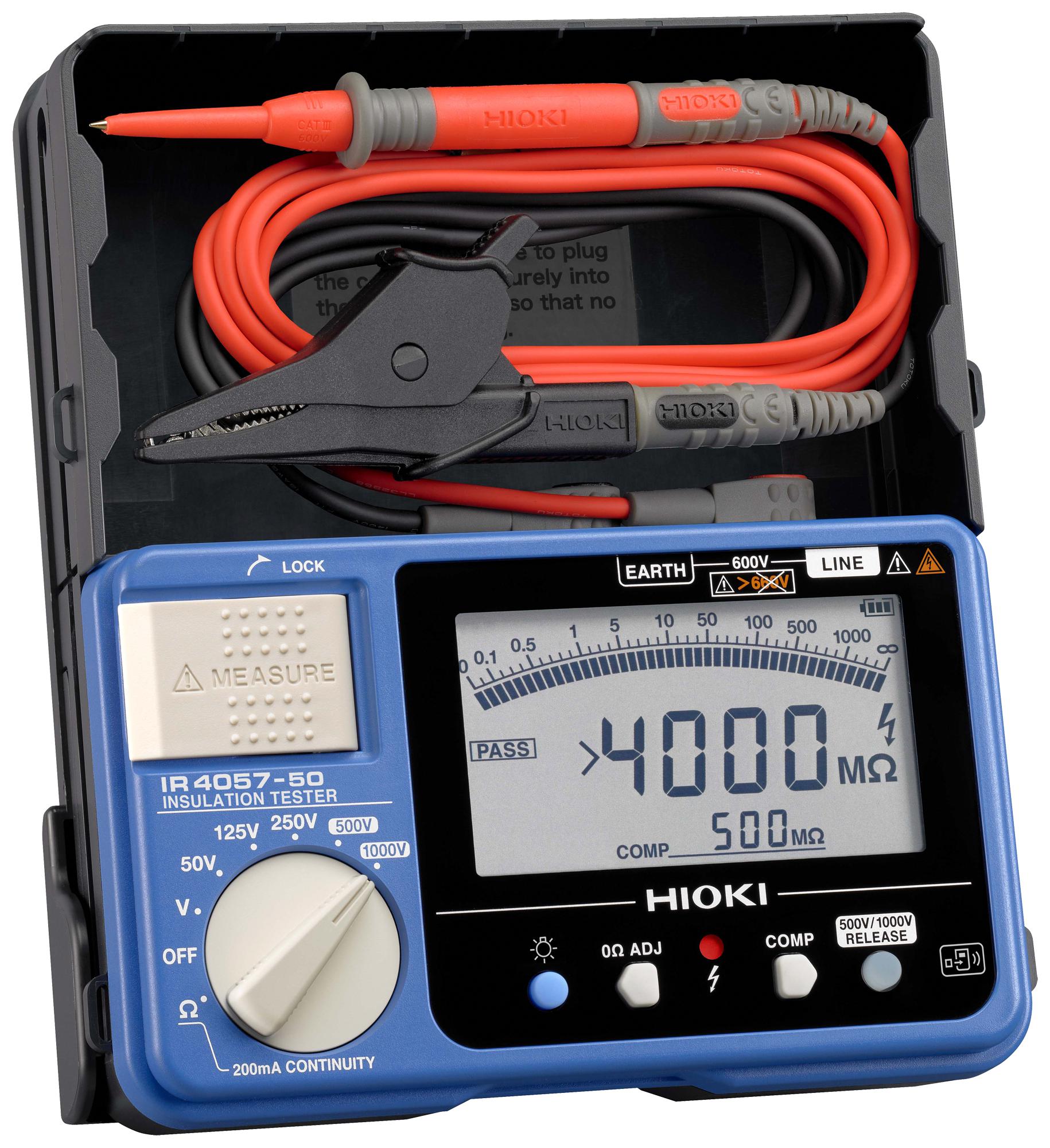 Hioki Ir4057-50 Digital Megohmmeter, 100Mohm To 4Gohm