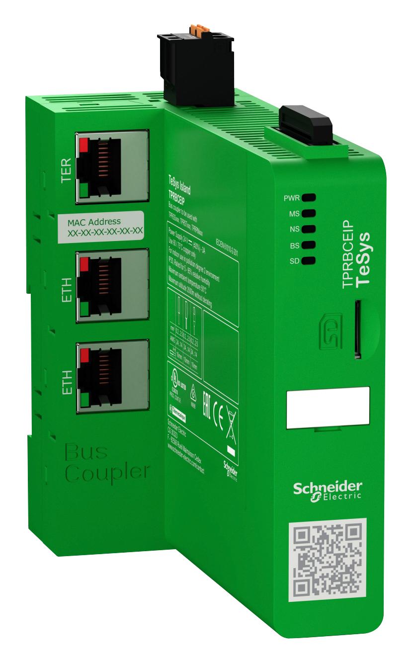 Schneider Electric Tprbceip Bus Coupler, Enet Switch, 24Vdc, 3A