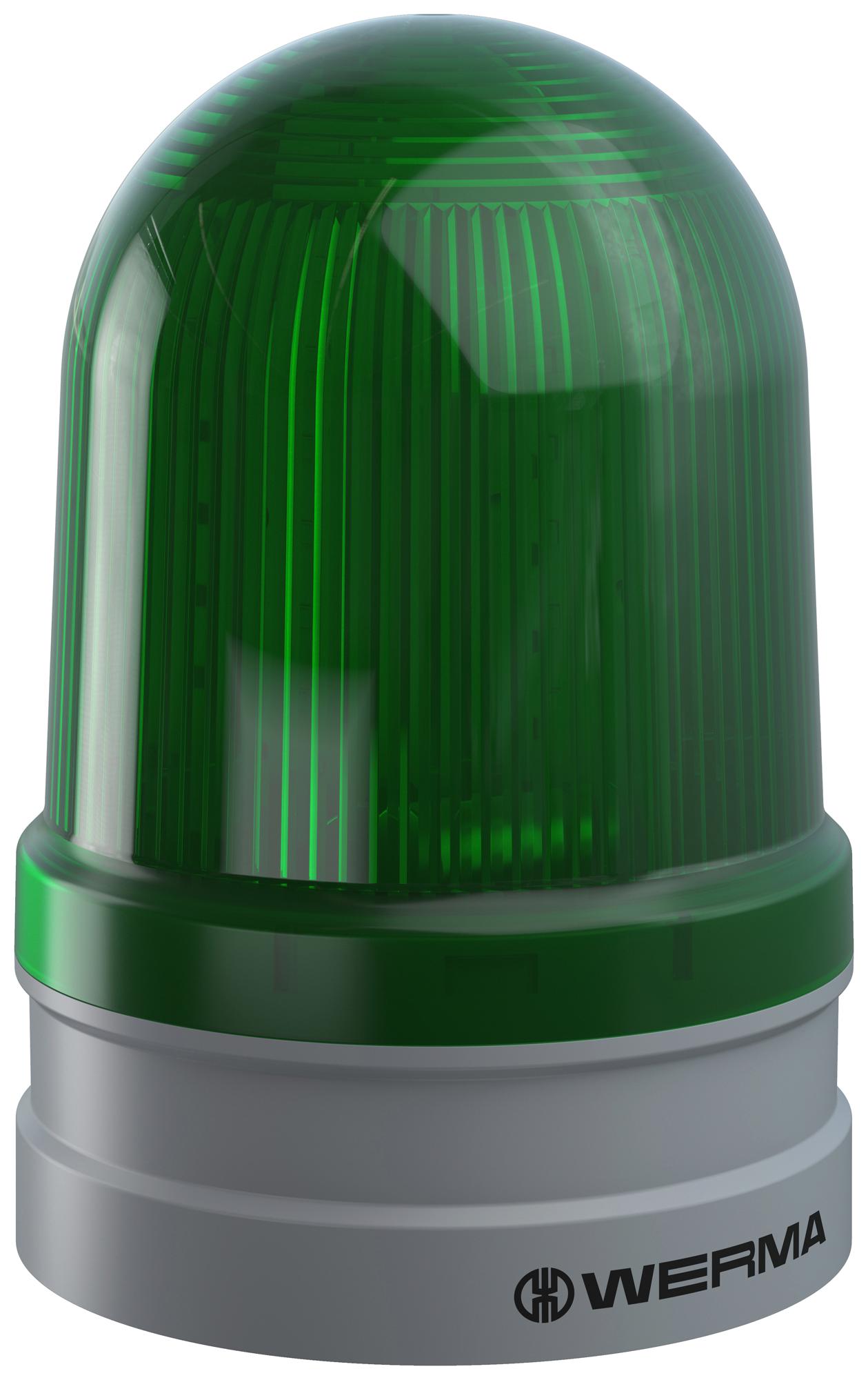 WERMA 26224060 Beacon, Led, Rotating, Green, 230Vac