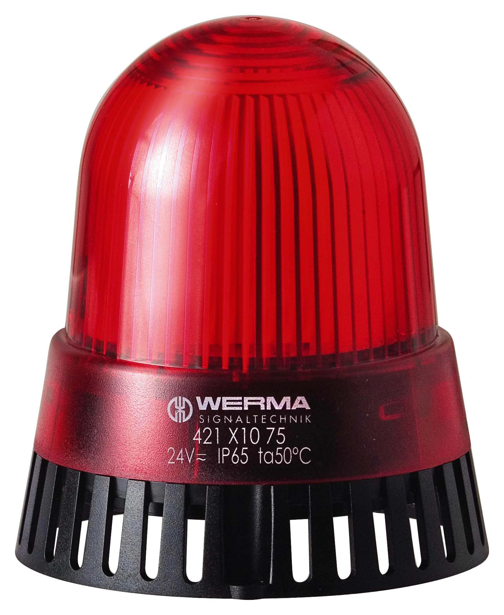 WERMA 42011068 Beacon/sounder, Cont/pulse, Stdy, 92Db